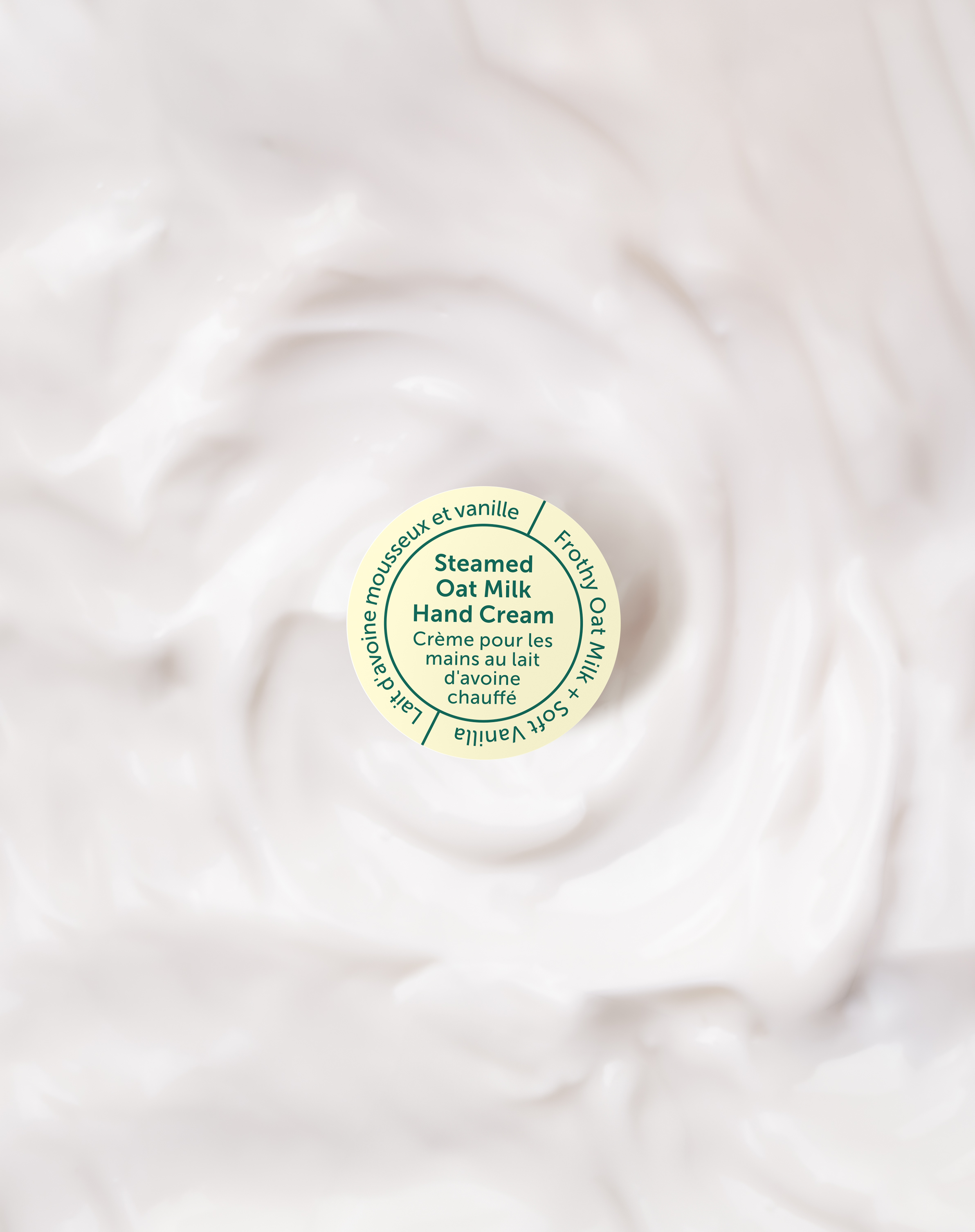 Danielle Gracioso Graphic Designer Vancouver BC Canada – Close-up texture of the Coffee Bean Body Scrub spread out, highlighting the natural exfoliating granules. Top label sticker designed by Danielle Gracioso.