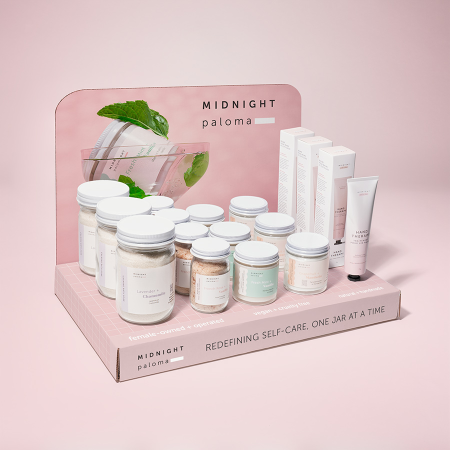 Danielle Gracioso Graphic Designer Vancouver BC Canada – POP display for Midnight Paloma